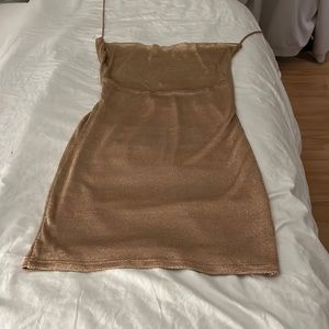 Hello Molly dress, rose gold color.  Brand new with tags